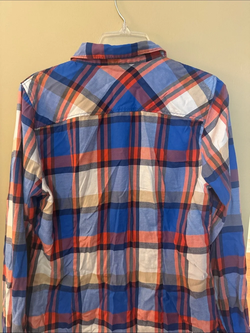 J. Crew Plaid Perfect Fit Shirt women’s size Large L